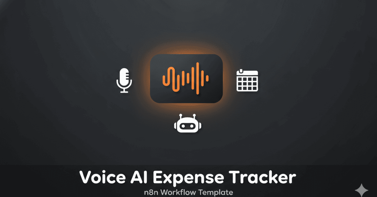 Voice AI Expense Tracker with Google Sheets