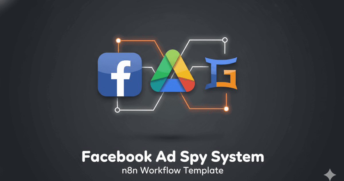 Facebook Ad Spy System with Google Drive and Gemini